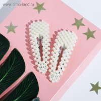 Заколки для волос &laquo;Будь стильной кисой&raquo;, 2 шт, 7 х 2,5 см