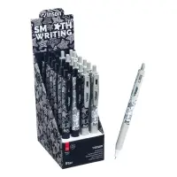 Ручка шариковая автоматическая 0.7 мм, Vinson, синяя масляная, резиновый держатель