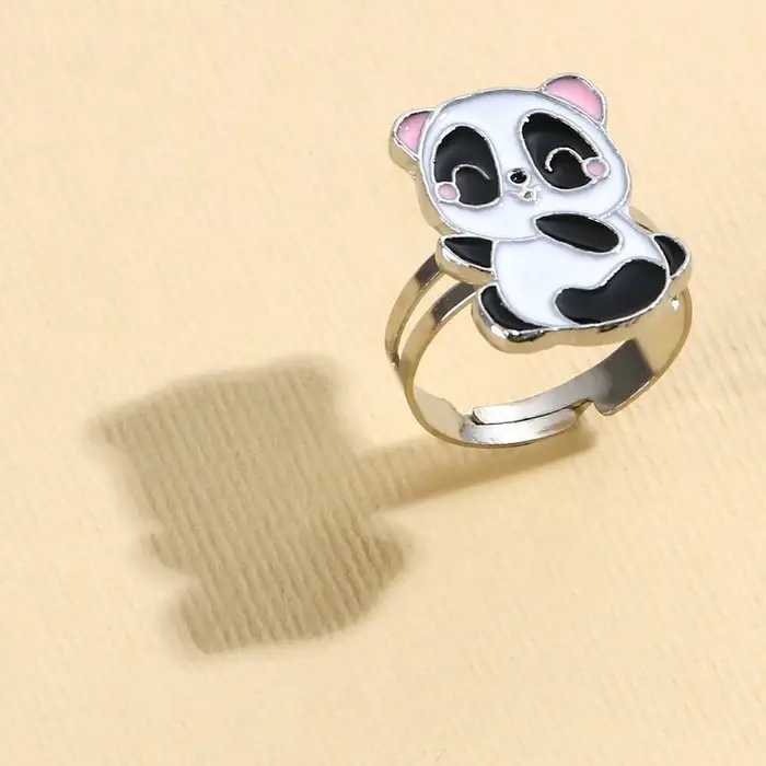 Кольцо &laquo;Панда&raquo;, 1,5 х 1 х 2 см , 20 штук