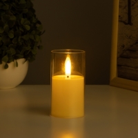 Светильник "Свеча в стакане"  3хLR44, 5,7х5,7х10см