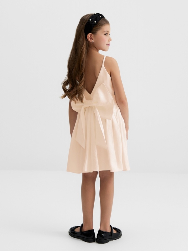 Платье для девочки, MINAKU :Party Dress, цвет молочный, рост 110 см