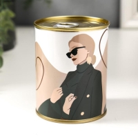 Подарочные носки в банке &laquo;Самой прекрасной&raquo;, (внутри носки женские, цвет белый)