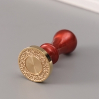 Печать для сургуча с пластиковой ручкой "Широкая рамка. Ажур" 6,3х3х3 см