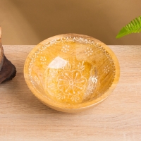 Миска "Пряник" дерево манго 17,5х17,5х6,5 см