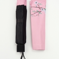 Зонт механический &laquo;Сакура&raquo;, эпонж, 4 сложения, 8 спиц, R = 52/60 см, D = 120 см, цвет МИКС