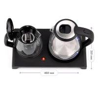 Чайный набор чайник электрический КТ-6179 - 2 л