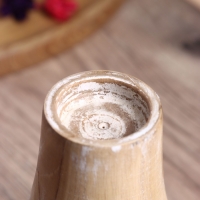 Подсвечник из дерева Джати, d 4 см, 9х9х15 см, цв. коричневый