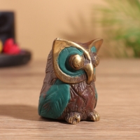 Сувенир бронза "Совёнок" 4х5х4 см