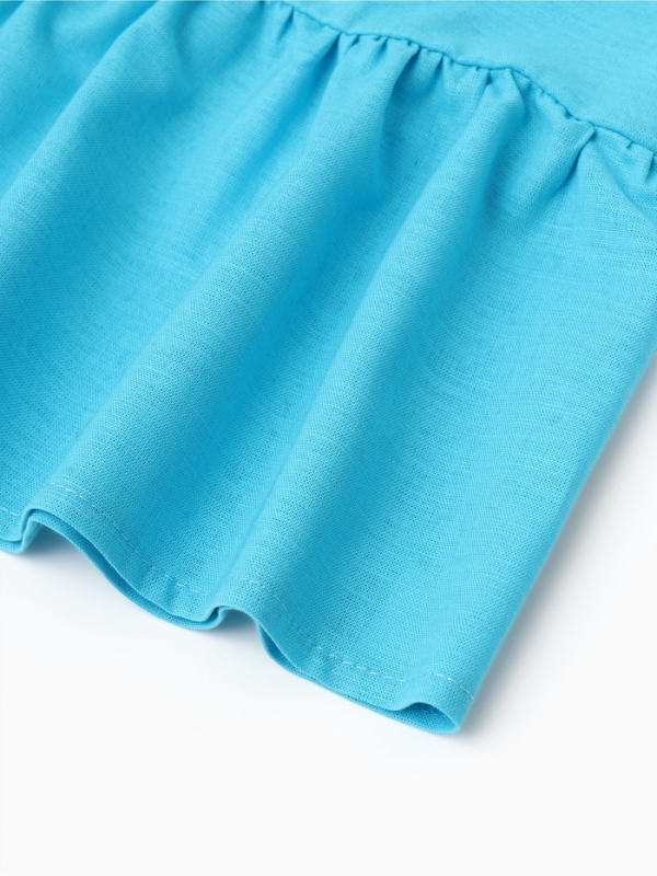 Блузка для девочки, MINAKU, голубая, рост 122 см