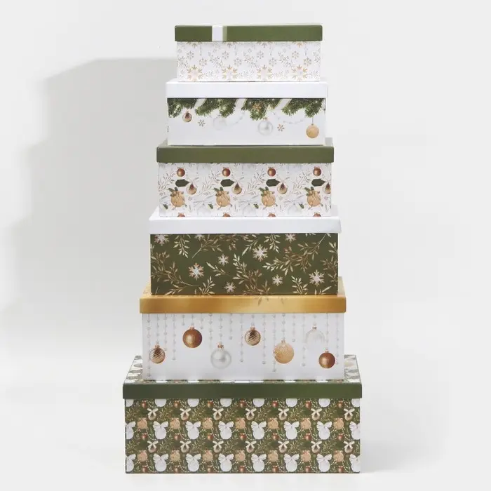 Набор подарочных коробок 6 в 1 &laquo;Новогодний подарок&raquo;, 20 х 12.5 х 7.5 ‒ 32.5 х 20 х 12.5 см, Новый год