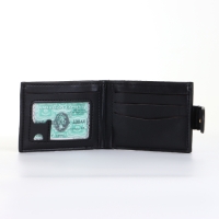 Портмоне мужское на кнопке, цвет чёрный Портмоне мужское на кнопке, цвет чёрный