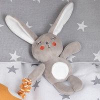 Подвеска музыкальная &laquo;Зайка Бонни&raquo;, с пищалкой, на кроватку, коляску, Крошка Я