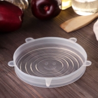 Набор крышек силиконовых Доляна &laquo;Черепашка&raquo;, 6 шт, d=19,2 см, d=15,7 см, d=14 см, d=11,2 см, d=9,2 см, d=6,2 см