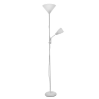 Торшер "Тренд 2" 1х40Вт Е27+1хЕ27 40Вт белый 22х22х180 см. Торшер "Тренд 2" 1х40Вт Е27+1хЕ27 40Вт белый 22х22х180 см.