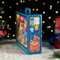 Новый год. Подарочная коробка "Новогодние Маршруты", 29 х 9 х 25см.