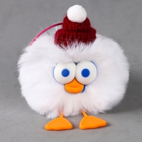 Брелок &laquo;Птенчик&raquo;, в шапочке, 8 см, цвет МИКС