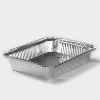 Формы для выпечки и запекания Доляна, набор 2 шт., 1.04 л, 22.5&times;18&times;4.5 см, фольга, серебристые