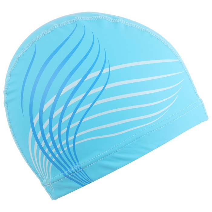 Шапочка для плавания взрослая ONLYTOP, тканевая, обхват 54-60 см, цвета МИКС