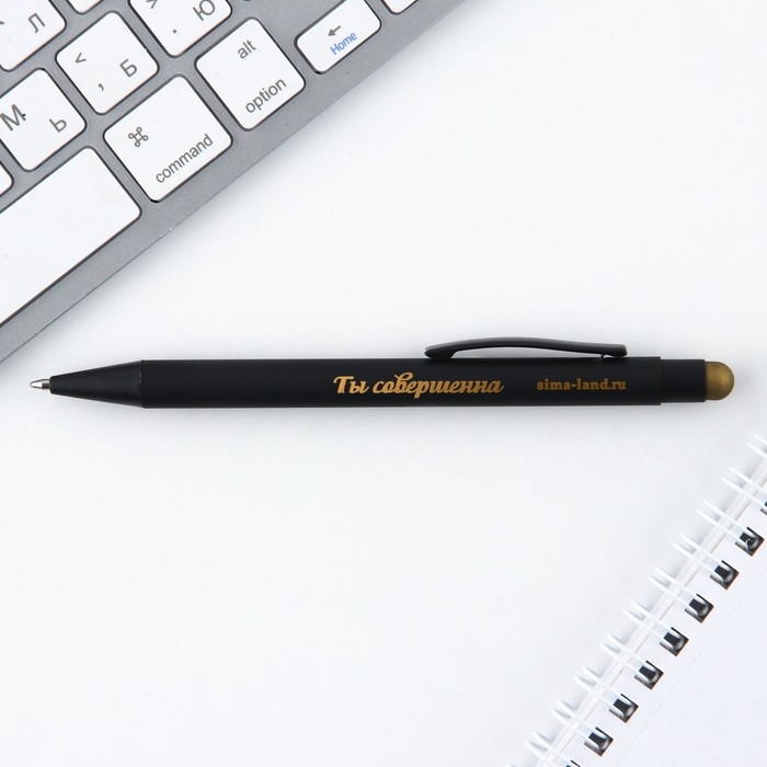 Ручка металл, синяя паста с УВ-печатью в конверте &laquo;8 марта&raquo;, 1 мм