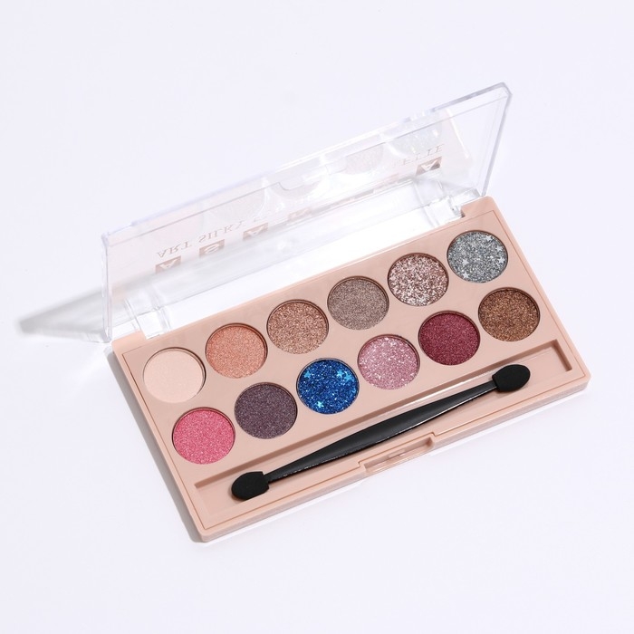 Палетка теней для век с шиммером 12 цветов Палетка теней для век с шиммером 12 цветов