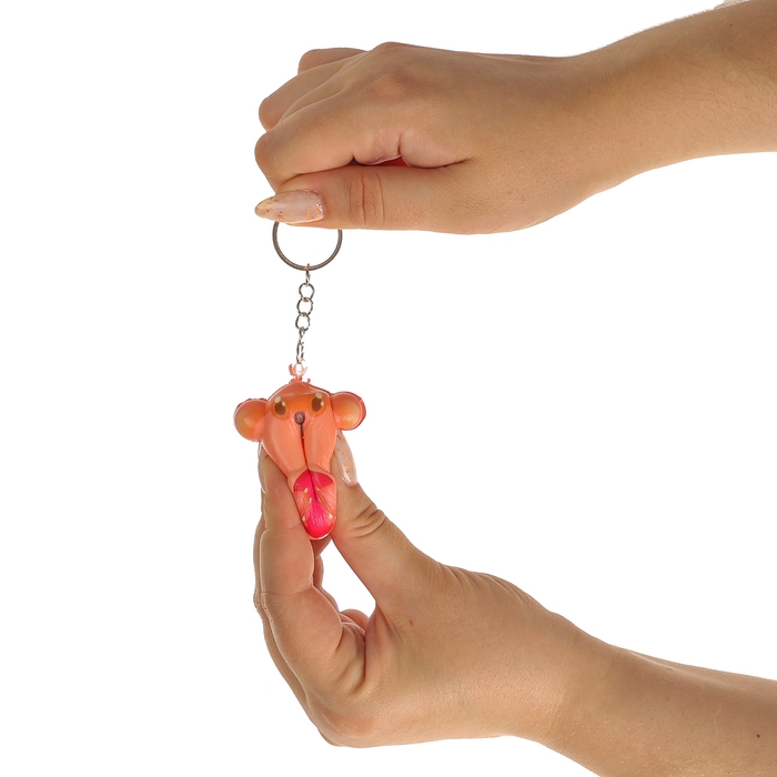 Мялка-сквиш &laquo;Страшилки&raquo;, на брелоке, цвет МИКС