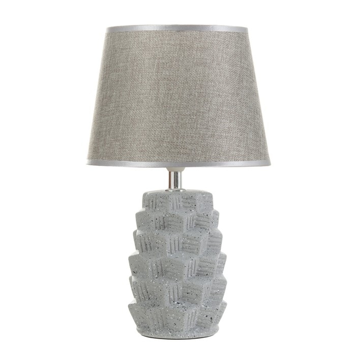 Настольная лампа "Айрис" Е14 40Вт серый 20х20х33 см RISALUX