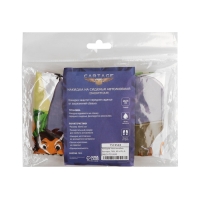 Накидка на сиденье автомобильное  Cartage Зоопарк, ПВХ, 60 х 45 см, европодвес