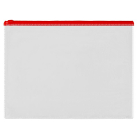 Набор папка-конверт на молнии 12 штук, формат А4 120мкр прозрачная, размер молнии 33 х 23,7см