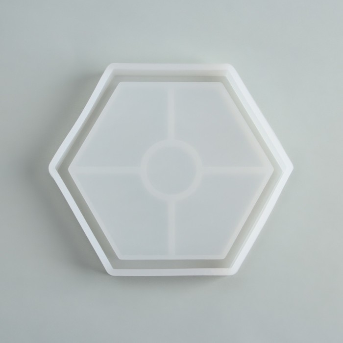 Набор для создания поддона из гипса с поталью &laquo;Шестиугольник&raquo;