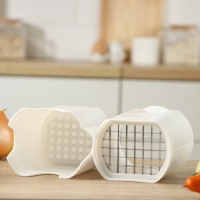 Овощерезка, 10&times;8&times;13,5 см, цвет белый