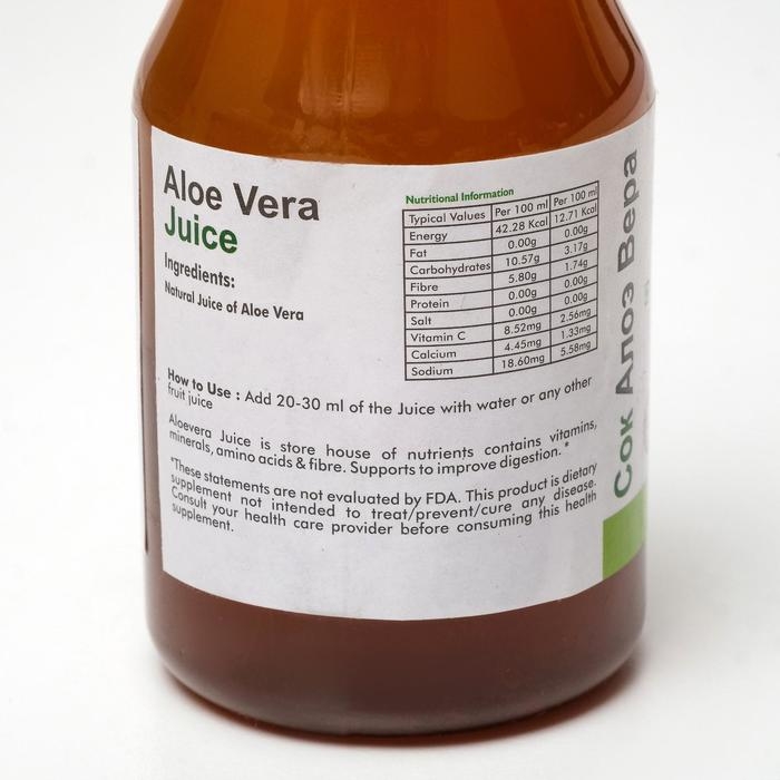 Сок &laquo;Самхита&raquo;, алоэ вера, 200 мл