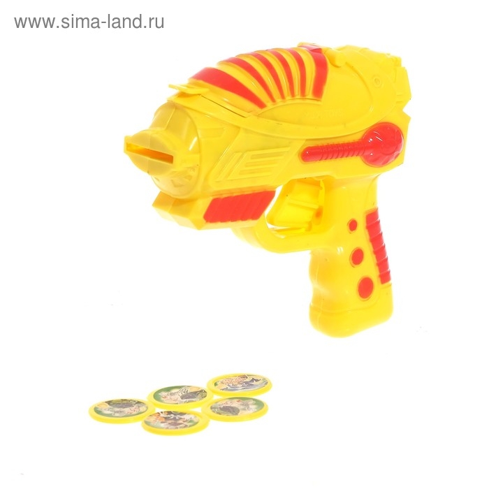 Пистолет &laquo;Стрелок&raquo;, стреляет дисками, цвета МИКС