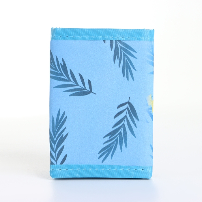 Кошелёк детский на липучке «Выбражулька», цвет голубой Кошелёк детский на липучке «Выбражулька», цвет голубой