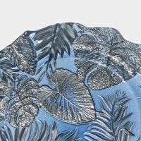 Тарелка стеклянная &laquo;Арабис&raquo;, d=28 см, цвет голубой