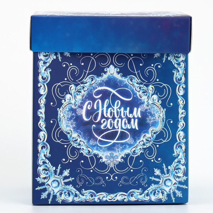 Подарочная коробкановогодняя складная с 3D эффектом &laquo;Сказка&raquo;, 11 х 11 х 13 см, Новый год