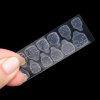 Накладные ногти &laquo;Цветочки&raquo;, 12 шт, с клеевыми пластинами, форма балерина, разноцветные