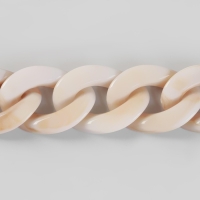 Цепочка для сумки, пластиковая, 17 × 23 мм, 120 см, цвет светлый агат Цепочка для сумки, пластиковая, 17 × 23 мм, 120 см, цвет светлый агат