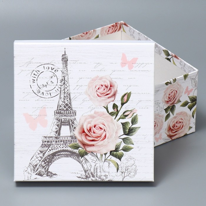 Набор коробок 10 в 1, упаковка подарочная, &laquo;Шебби&raquo;, 10.2 х 10.2 х 6‒28.2 х 28.2 х 15 см