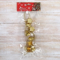 Бусы на ёлку 90 см "Барабаны" золото Бусы на ёлку 90 см "Барабаны" золото