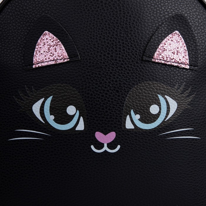 Рюкзак детский для девочки &laquo;Котик&raquo;, 30х25 см, отдел на молнии