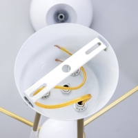 Люстра "Бастони" 6хЕ14 40Вт бело-золотой 70х70х54 см BayerLux Люстра "Бастони" 6хЕ14 40Вт бело-золотой 70х70х54 см BayerLux