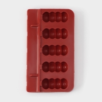 Форма для леденцов &laquo;Батончик&raquo;, силикон, 19&times;11&times;2 см, 5 ячеек (6&times;2,6 см), цвет МИКС