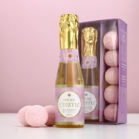 Подарочный набор &laquo;Время сиять&raquo; ЧИСТОЕ СЧАСТЬЕ: гель для душа шампанское 250 мл и бомбочки для ванны 5х40 г