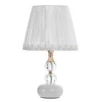 Настольная лампа "Беатриса" E27 40Вт белый 25х25х33 см