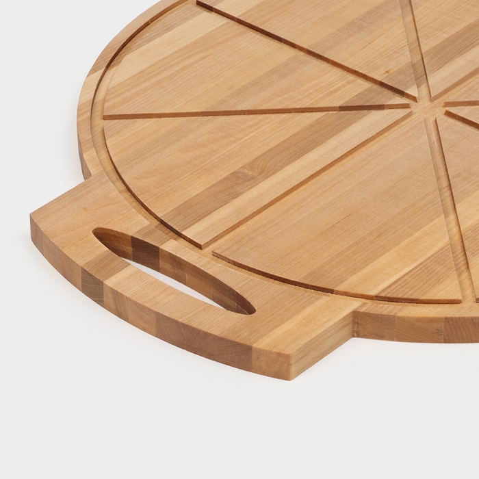 Доска для пиццы с ручками Adelica &laquo;Итальяно&raquo;, 55&times;45&times;2 см, берёза, пропитано маслом