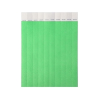 Бумажный контрольный браслет "Зелёный неоновый" TYVEK 100 штук Бумажный контрольный браслет "Зелёный неоновый" TYVEK 100 штук