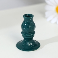 Подсвечник гжель, цветной, керамика, 5&times;4 см, микс