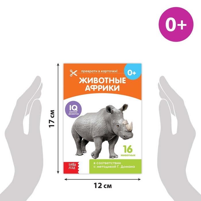 Книги набор &laquo;Карточки Домана. Животные материков&raquo;, 6 шт. по 20 стр.