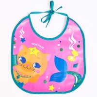 Нагрудник для кормления &laquo;ТРЕНД. Лапочки&raquo; непромокаемый на завязках, МИКС