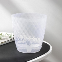 Горшок для цветов с прикорневым поливом &laquo;Румба&raquo;, 1,5 л, цвет прозрачный